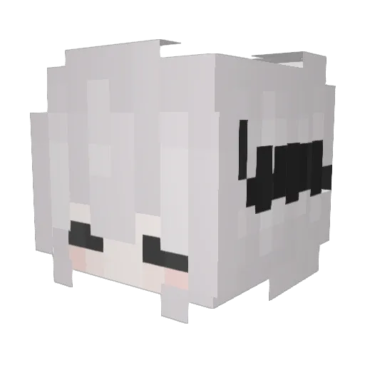 s2bladee Minecraft avatar head, 3D render