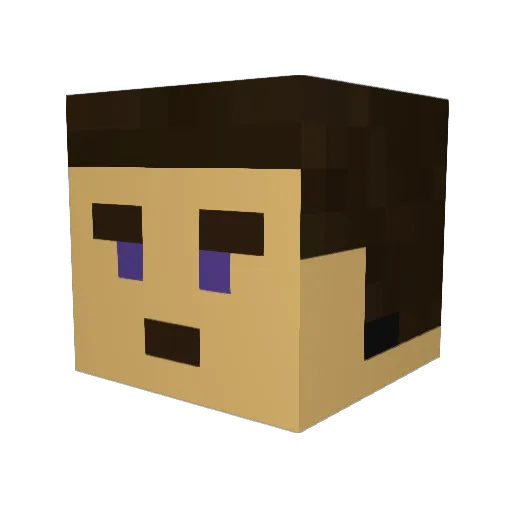 s2eezy Minecraft avatar head, 3D render
