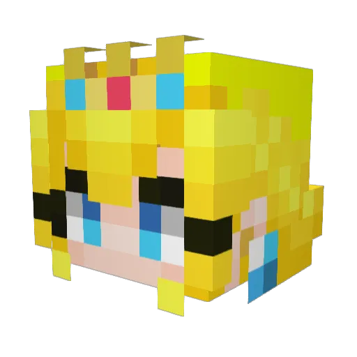 s2raz Minecraft avatar head, 3D render