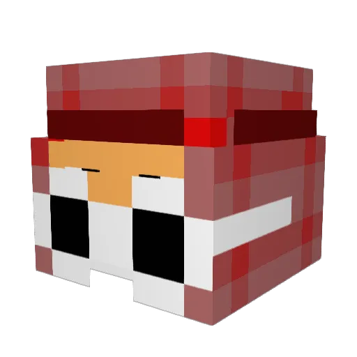 s2s Minecraft avatar head, 3D render
