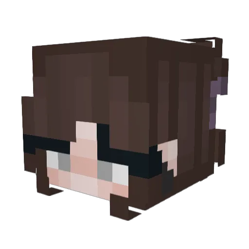 s3ina Minecraft avatar head, 3D render