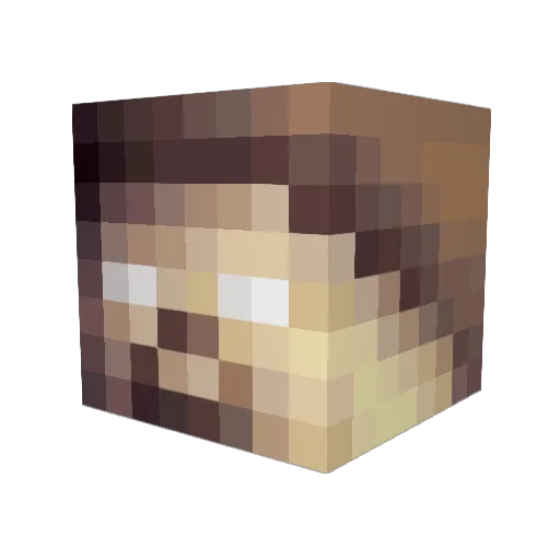 s3np4p1 Minecraft avatar head, 3D render