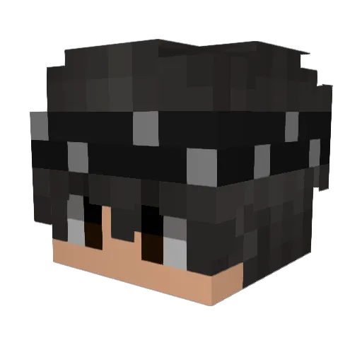 s3npxi Minecraft avatar head, 3D render