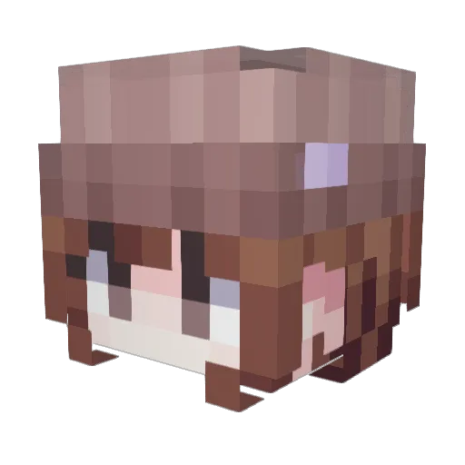 s3nzawa Minecraft avatar head, 3D render