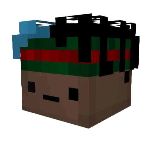 s3oKs0o Minecraft avatar head, 3D render