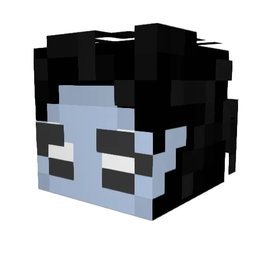 s3qt Minecraft avatar head, 3D render