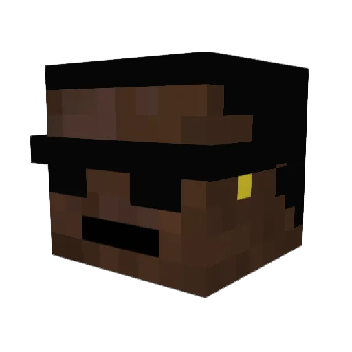 s3rgioPT Minecraft avatar head, 3D render