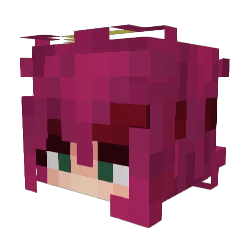 s3vol Minecraft avatar head, 3D render
