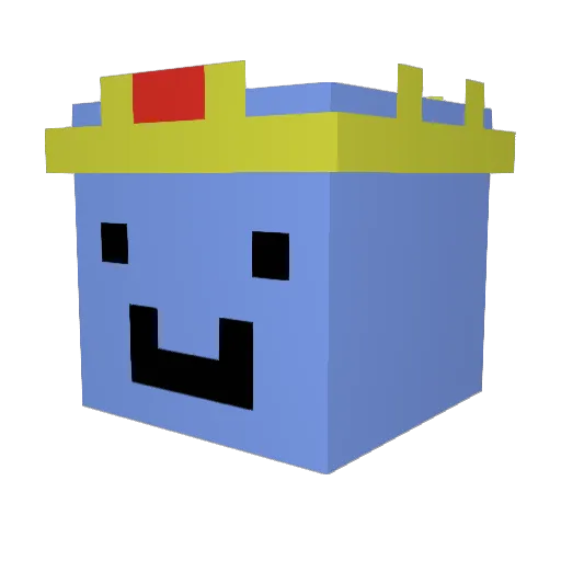 s3x7 Minecraft avatar head, 3D render