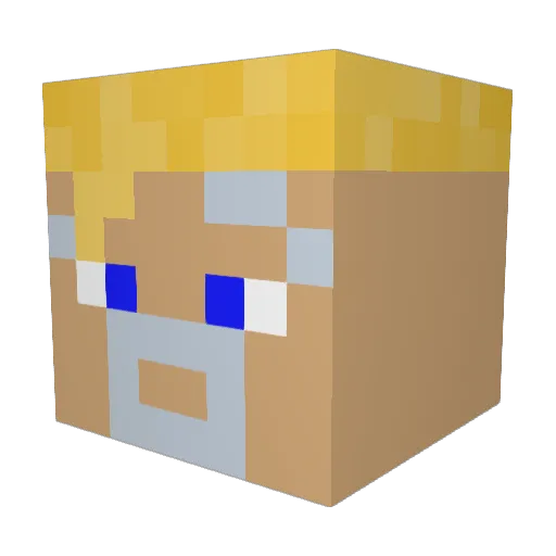 s3xydigger Minecraft avatar head, 3D render