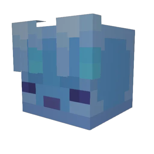 s4c_ Minecraft avatar head, 3D render