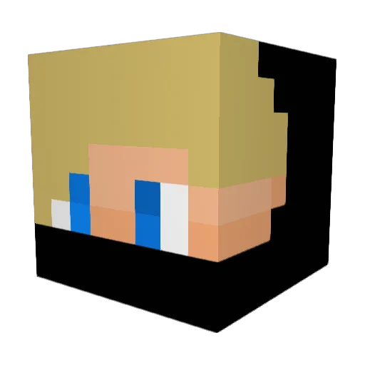 s4cky Minecraft avatar head, 3D render