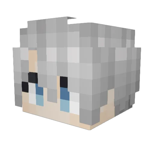 s4ku0223 Minecraft avatar head, 3D render