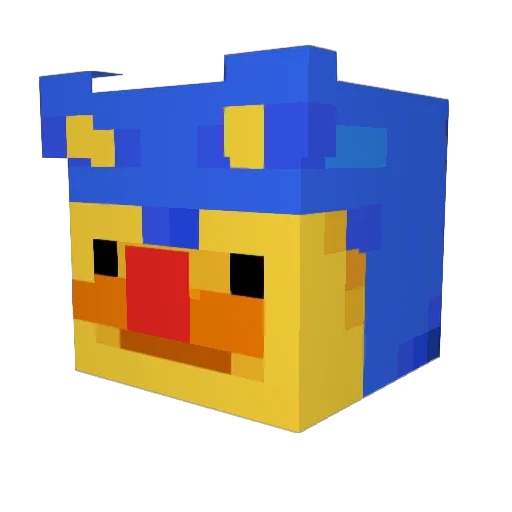 s4nio Minecraft avatar head, 3D render