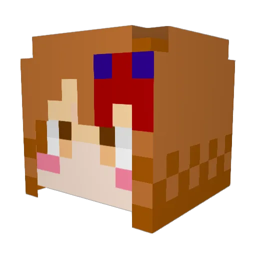 s5470f Minecraft avatar head, 3D render