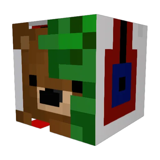 s5ss5 Minecraft avatar head, 3D render