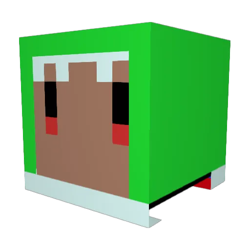 s5trc Minecraft avatar head, 3D render