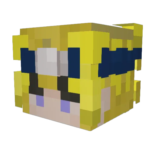 s6551 Minecraft avatar head, 3D render