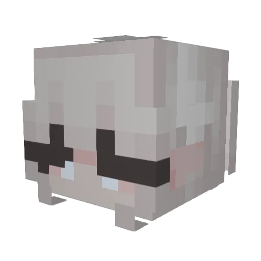 s6ap Minecraft avatar head, 3D render