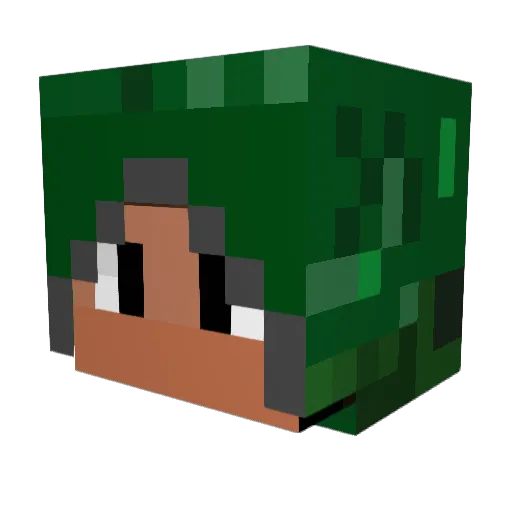 s6m_ Minecraft avatar head, 3D render