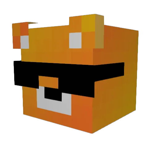 s7Max Minecraft avatar head, 3D render