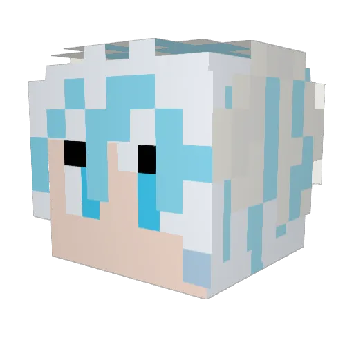 s7p6 Minecraft avatar head, 3D render