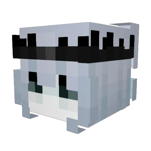 s7ph Minecraft avatar head, 3D render