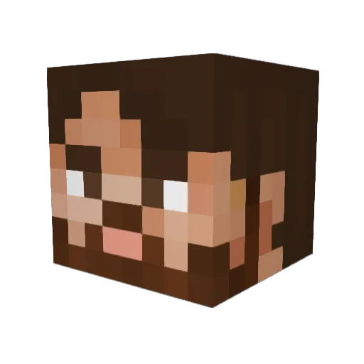 s7rb1 Minecraft avatar head, 3D render