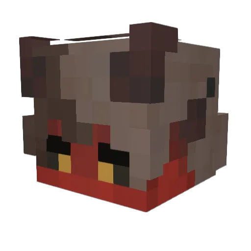 s7venfn Minecraft avatar head, 3D render