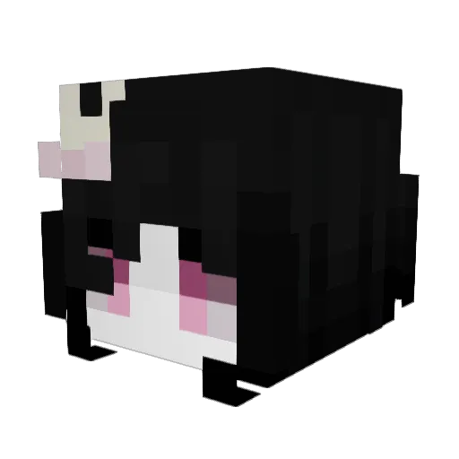 s80s Minecraft avatar head, 3D render