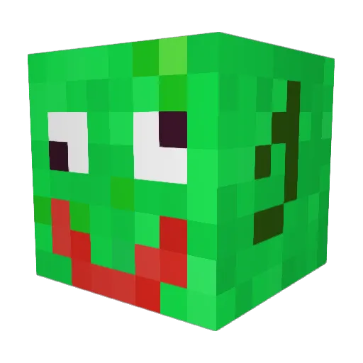 s8tn Minecraft avatar head, 3D render
