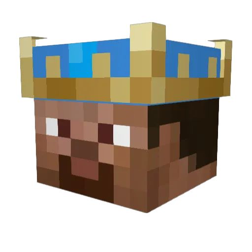 sB_Annex_ Minecraft avatar head, 3D render