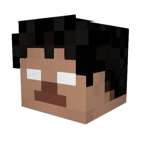 sBarzzzz Minecraft avatar head, 3D render