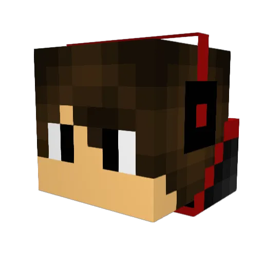 sBlueLights Minecraft avatar head, 3D render