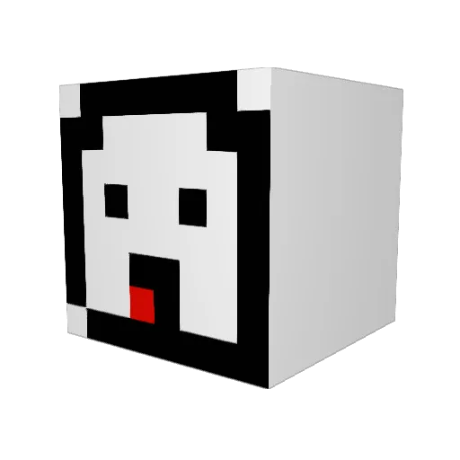 sDaRf Minecraft avatar head, 3D render
