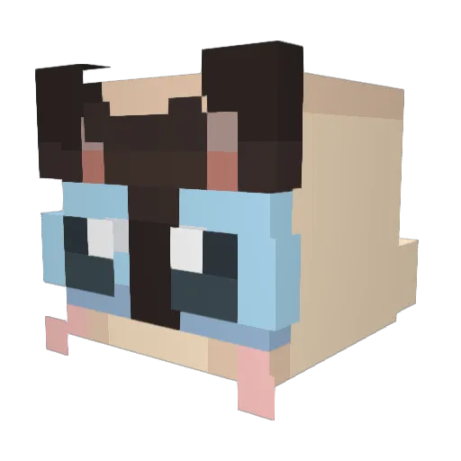 sDaiii Minecraft avatar head, 3D render