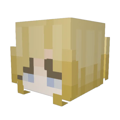 sENCEE Minecraft avatar head, 3D render