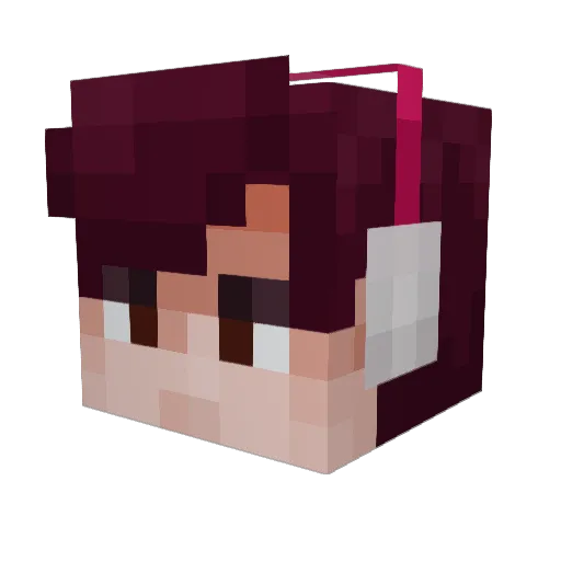 sH_Xu Minecraft avatar head, 3D render