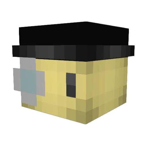 sHhbagel Minecraft avatar head, 3D render
