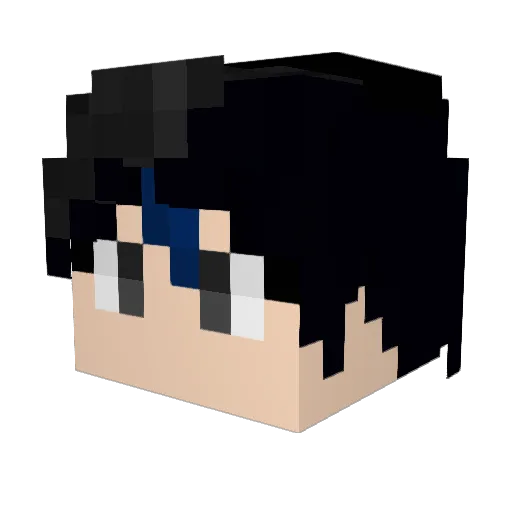 sHotaru_ Minecraft avatar head, 3D render