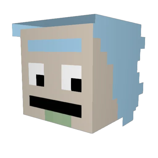 sIavemaster Minecraft avatar head, 3D render
