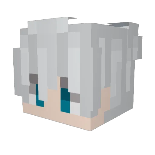 sIceYoung Minecraft avatar head, 3D render