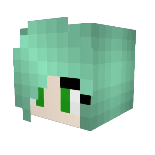 sKazama Minecraft avatar head, 3D render