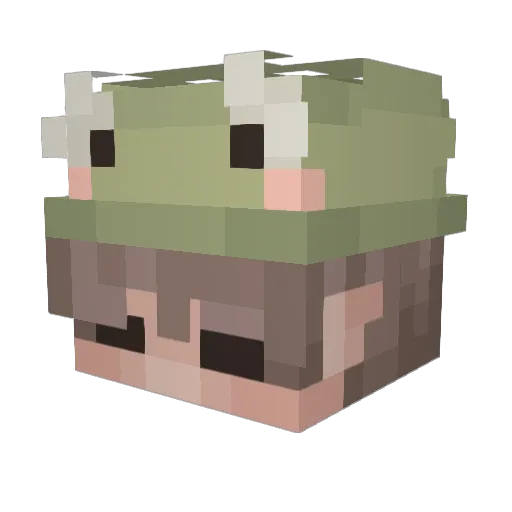 sKiMeau Minecraft avatar head, 3D render