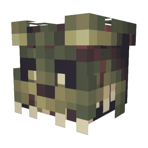 sKiii Minecraft avatar head, 3D render