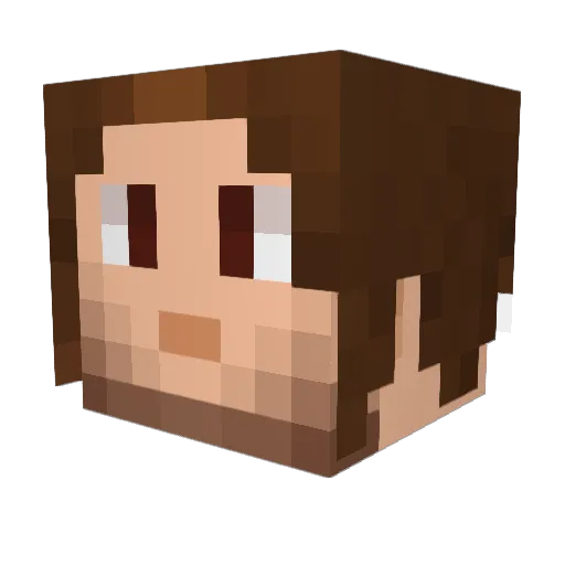 sKuhLight Minecraft avatar head, 3D render