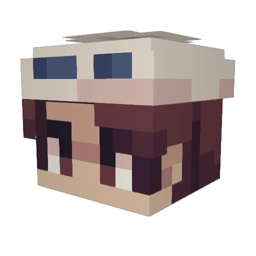 sMicroMoose Minecraft avatar head, 3D render