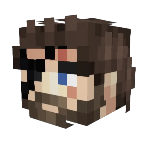 sMikea Minecraft avatar head, 3D render