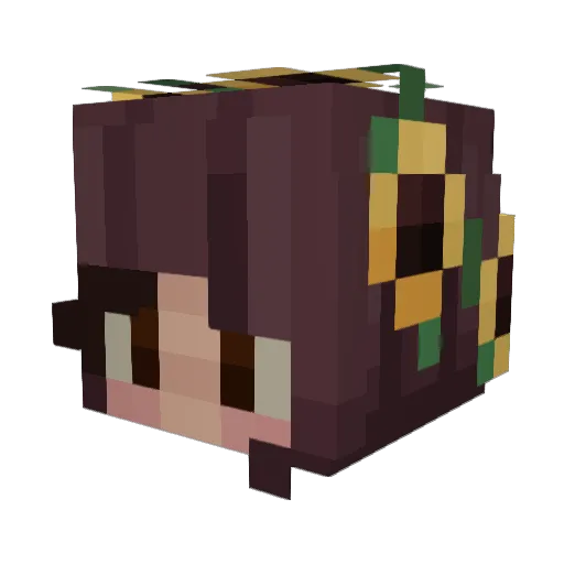 sNUD3 Minecraft avatar head, 3D render