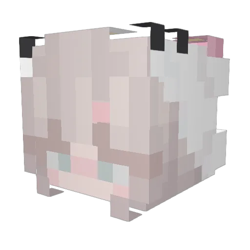 sNico08 Minecraft avatar head, 3D render